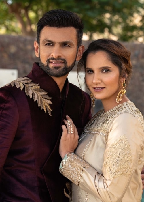 Shoaib Malik and Sania Mirza, as seen in April 2019