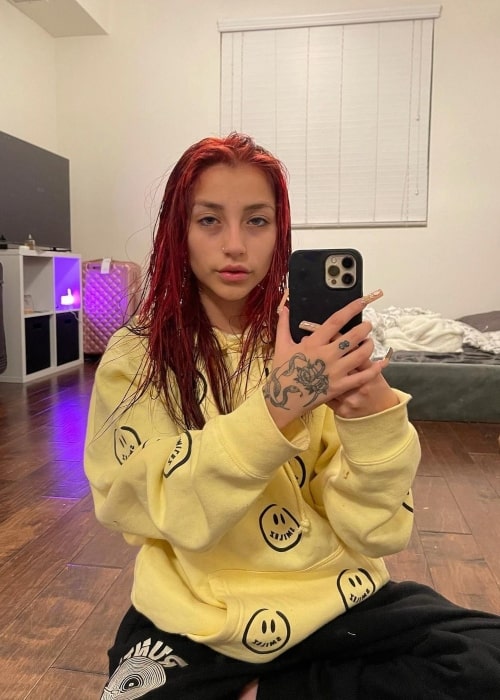 Sophie Díaz as seen in a selfie that was taken in Los Angeles, California October 2021