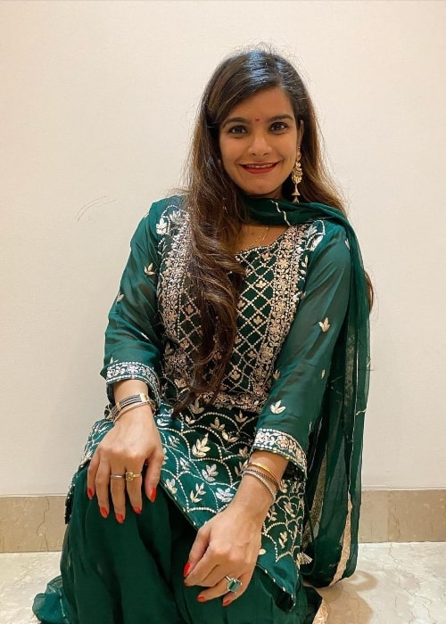 Tanya Wadhwa as seen while celebrating Diwali in New Delhi, India in November 2020