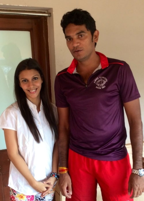 Aavishkar Salvi with a fan, as seen in October 2016