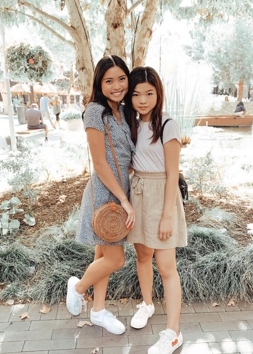 Ashley Liao as seen in a picture that was taken with actress Miya Cech in March 2020