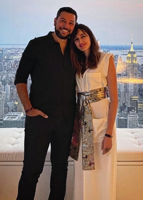 Ayman Mohyeldin and Kenza Fourati, as seen in August 2021
