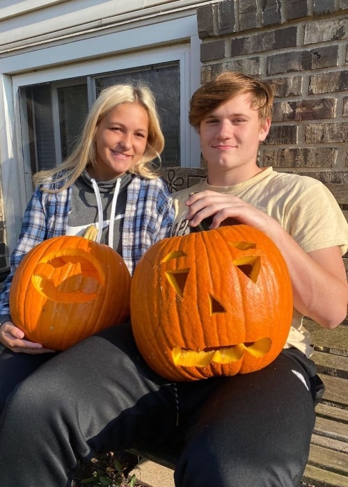 Conner Haueter as seen in a picture with his beau October 2020