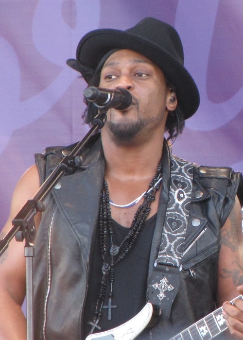 D'Angelo as seen while performing at Pori Jazz festival in Pori, Finland