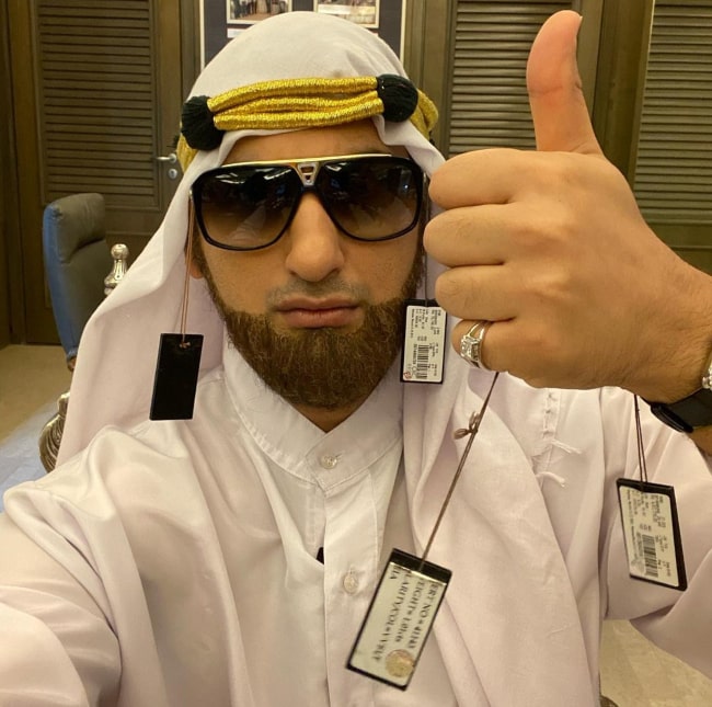 Danish Sait enjoying being Sheikh Err in July 2020