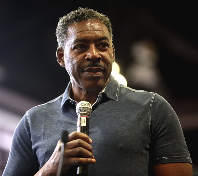 Ernie Hudson speaking with attendees at the 2017 Phoenix Comicon Fan Fest at the Phoenix Convention Center in Phoenix, Arizona