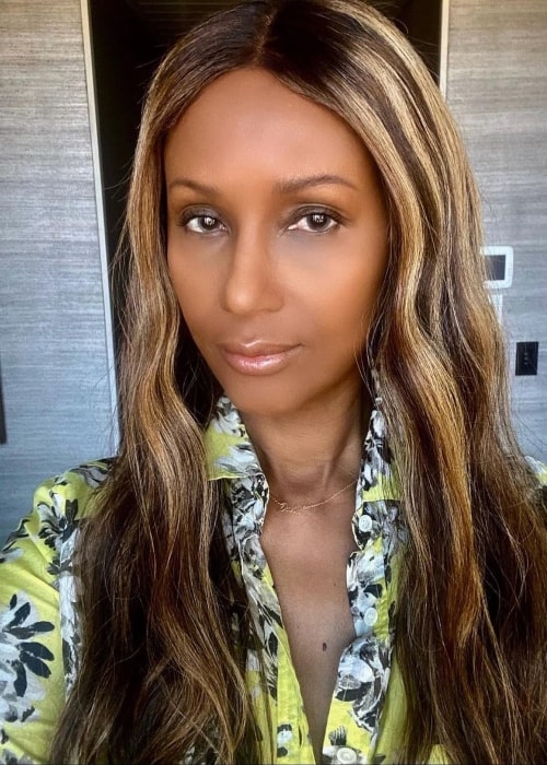 Iman as seen in a selfie that was taken in November 2021