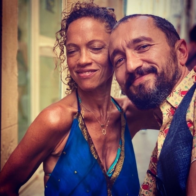 Indra Ové as seen in a picture that was taken with her beau Oliver Loncraine in Sicily in August 2019