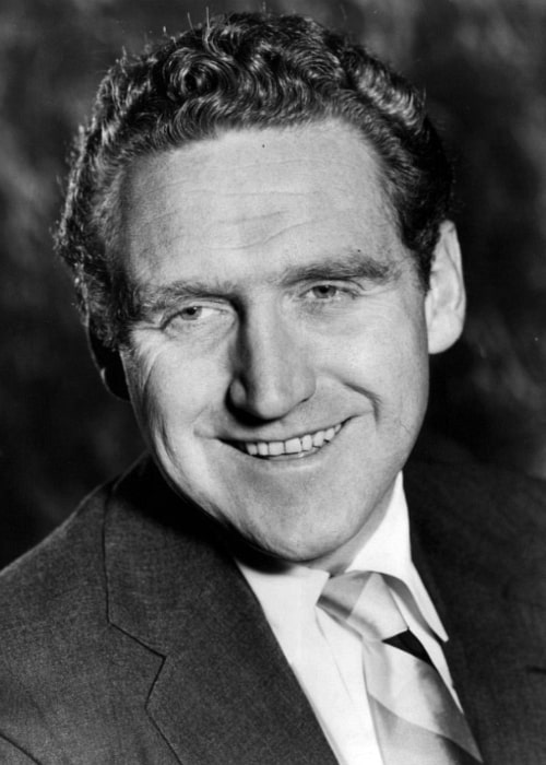 James Whitmore as seen in a publicity photo from an appearance on the television program 'Crossroads' in 1955