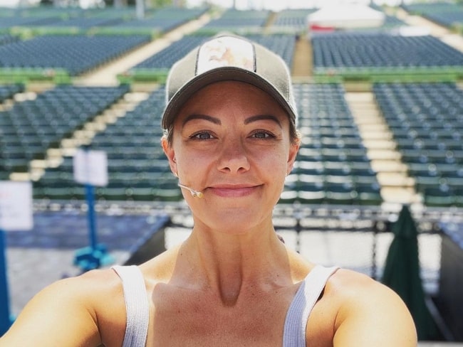 Kate Rockwell smiling in a selfie in 2021