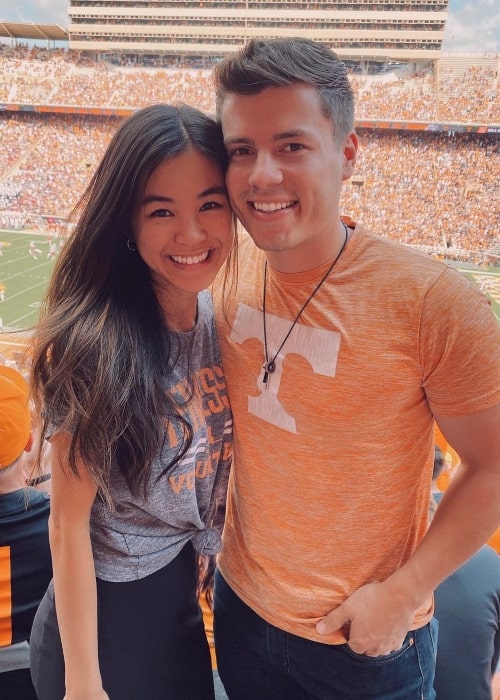 Lawson Bates as seen in a picture his beau Tiffany Espensen at Neyland Stadium in October 2021