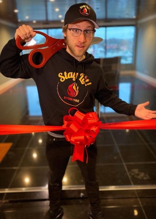 McJuggerNuggets as seen in a picture that was taken at the opening of his office for StoryFire in March 2020