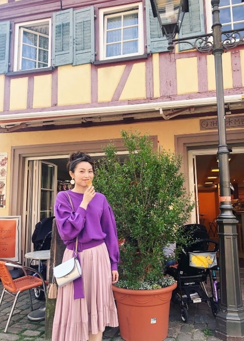 Megumi Sato pictured while enjoying her time in Germany