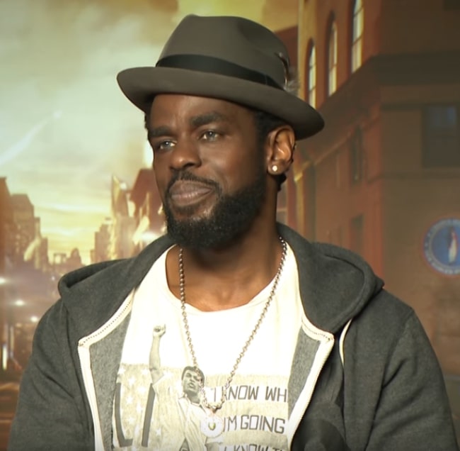 Mustafa Shakir during an interview for MTV regarding season 2 of 'Luke Cage' in 2018