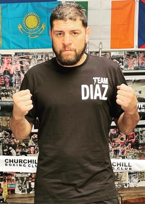 Nick Diaz as seen in an Instagram Post in August 2021