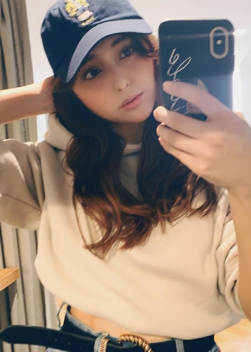 Nicole Ishida as seen while taking a mirror selfie in 2021