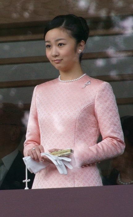 Princess Kako of Akishino at the Tokyo Imperial Palace during the New Year's Greeting in 2015
