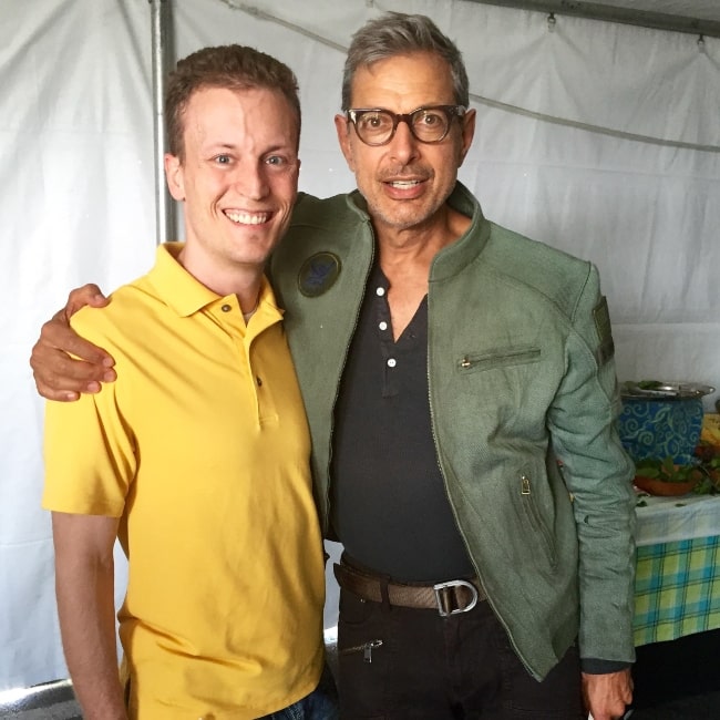 Shane Myler and actor Jeff Goldblum in a picture that was taken in July 2016