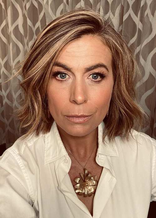 Sonya Walger as seen taking a selfie in March 2021