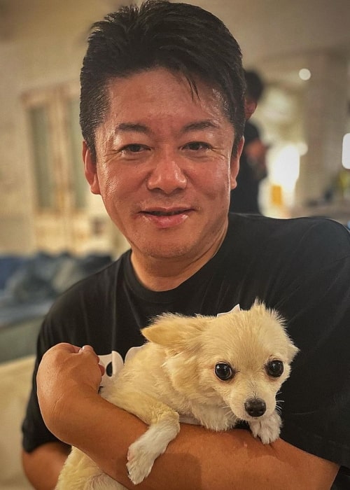 Takafumi Horie as seen in an Instagram Post in September 2021