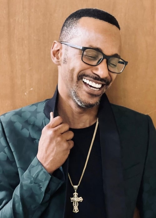 Tevin Campbell as seen while smiling in an Instagram post in December 2021