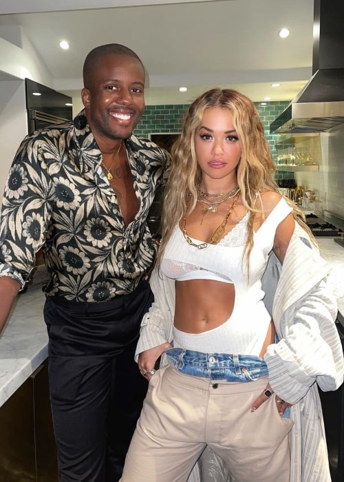 Vas J Morgan as seen in a picture that was taken in singer and songwriter Rita Ora in July 2021