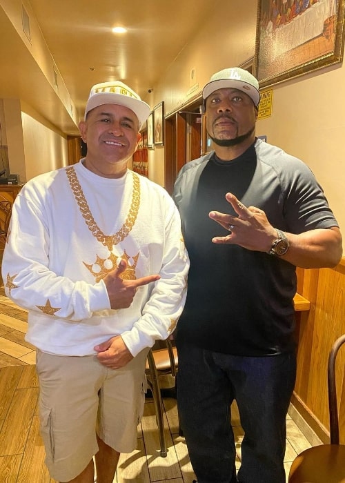 WC (Right) and MC MAGIC posing for a picture in September 2021