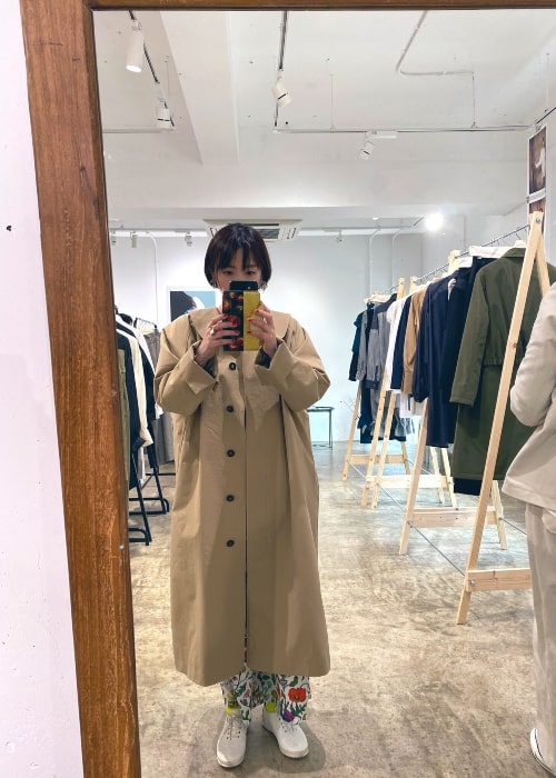 Wakana Sakai as seen in a selfie that was taken in March 2020