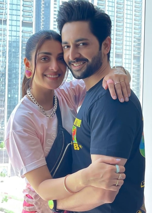 Ayeza Khan in a picture with her beau Danish Taimoor in September 2021
