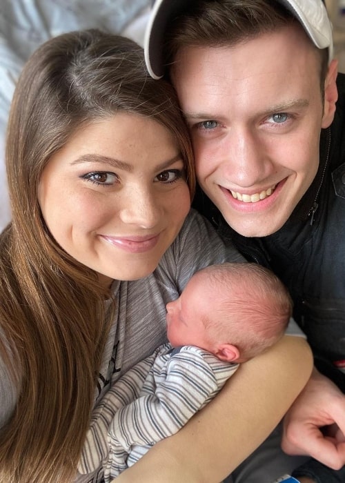 Bobby Smith as seen in a selfie that was taken in March 2020, with his wife Tori Smith and their child Charlotte Smith