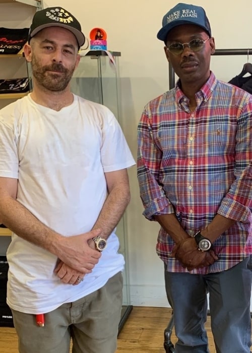 Cormega (Right) and musician the Alchemist in August 2021