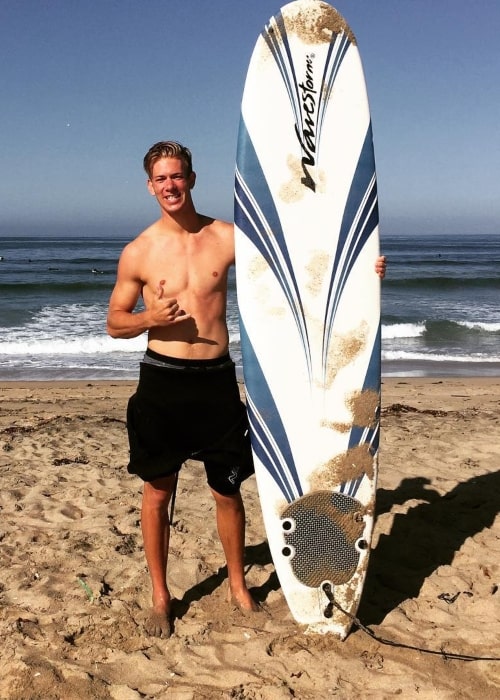 Dallin Lambert as seen in a picture that was taken in July 2016, at Huntington Beach, California