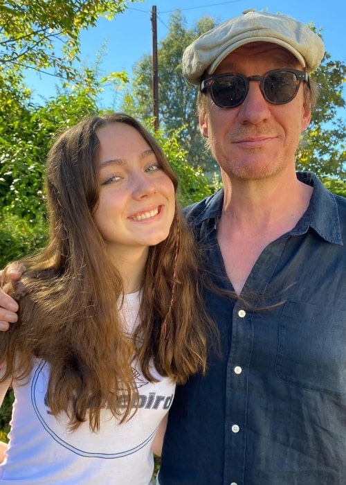 David Thewlis and his daughter Gracie as seen in an Instagram post in July 2021
