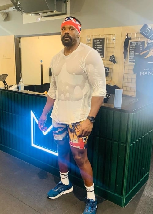 Derek Chisora as seen in an Instagram Post in June 2021