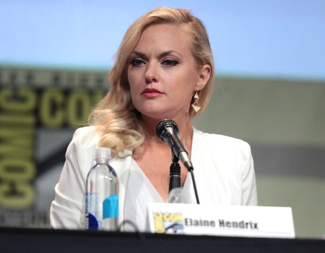 Elaine Hendrix as seen while speaking at the 2015 San Diego Comic Con International at the San Diego Convention Center in San Diego, California