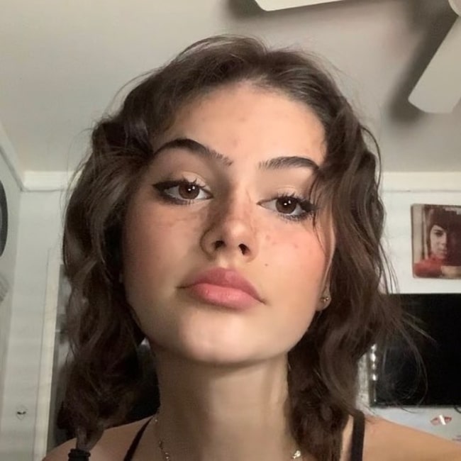 Gigi Borgese as seen in a selfie that was taken in September 2020