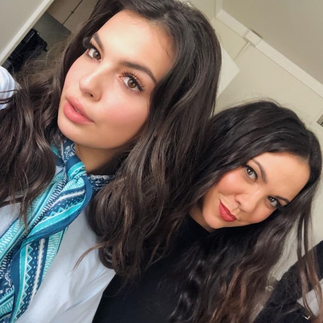 Gloria Calderón Kellett (Right) and Isabella Gomez as seen in a selfie in February 2021