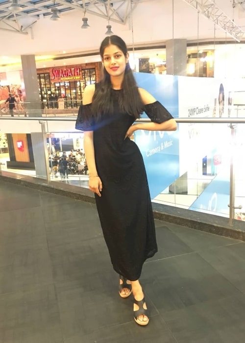 Harnaaz Sandhu as seen in a picture that was taken in March 2018