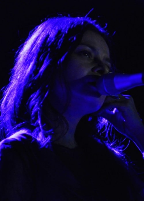 Hope Sandoval as seen in a picture that was taken at All Tomorrow's Parties New York 2010, Monticello, New York, September 5, 2010