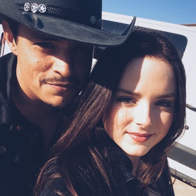 Jesse Garcia as seen in a selfie that was taken with actress and singer Madison Davenport in May 2015