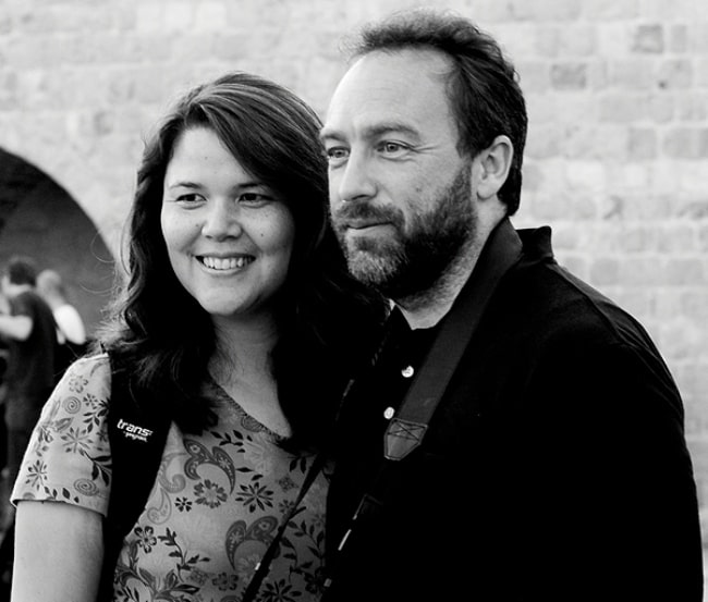 Jimmy Wales and his 2nd wife, Christine Rohan