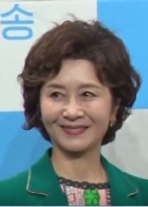 Kim Hye-ok as seen in a screenshot from a press conference for the KBS 1TV daily drama 'Please Take Care of Summer' was held at the Ramada Seoul Sindorim Grand Ballroom in April 2019