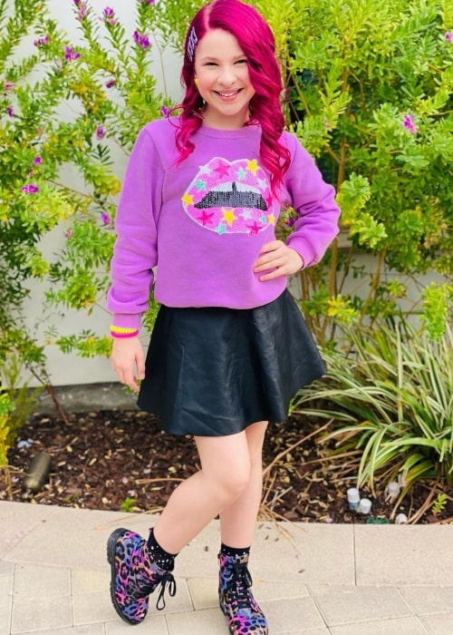 Kiya Barczyszyn in a picture that was taken in Los Angeles, California in December 2021