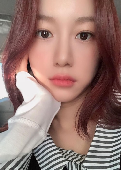 Lee Da-in as seen in a selfie that was taken in October 2020