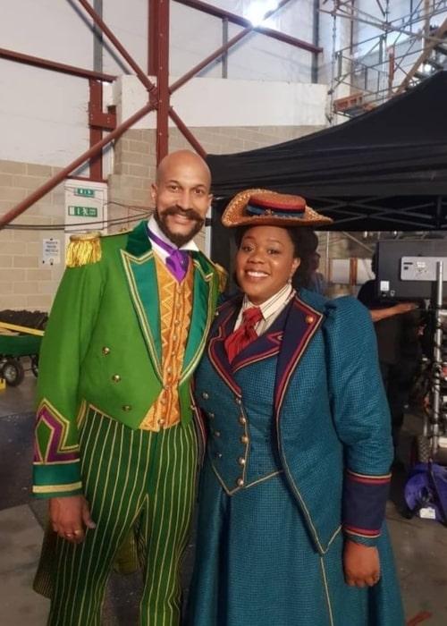 Lisa Davina Phillip as seen in a picture that was taken with fellow actor Keegan-Michael Key in November 2020