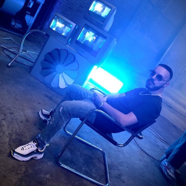 Lucenzo as seen in a picture that was taken on the set of his song No Me Ama in July 2020