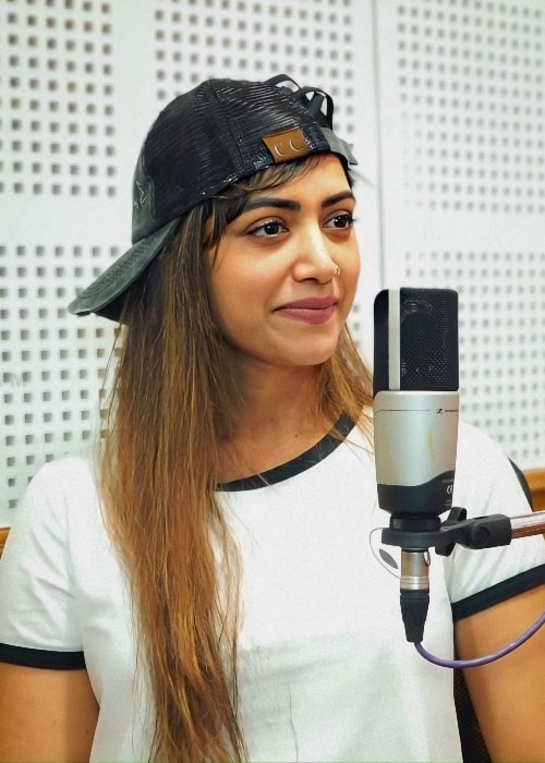 Mamta Mohandas in 2020 during a radio station interview at Red FM Malayalam