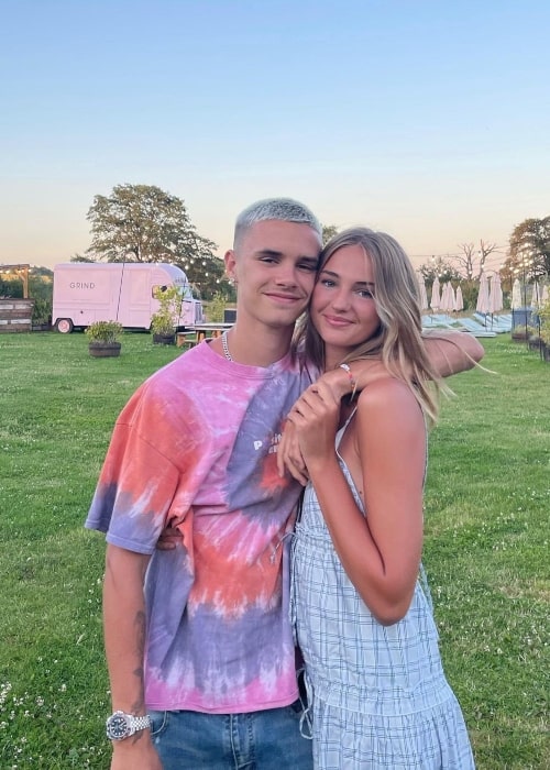 Mia Regan as seen in a picture with her boyfriend Romeo Beckham in August 2021