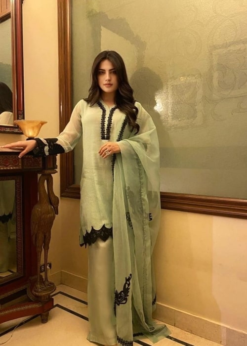 Neelam Muneer as seen in a picture that was taken in October 2021