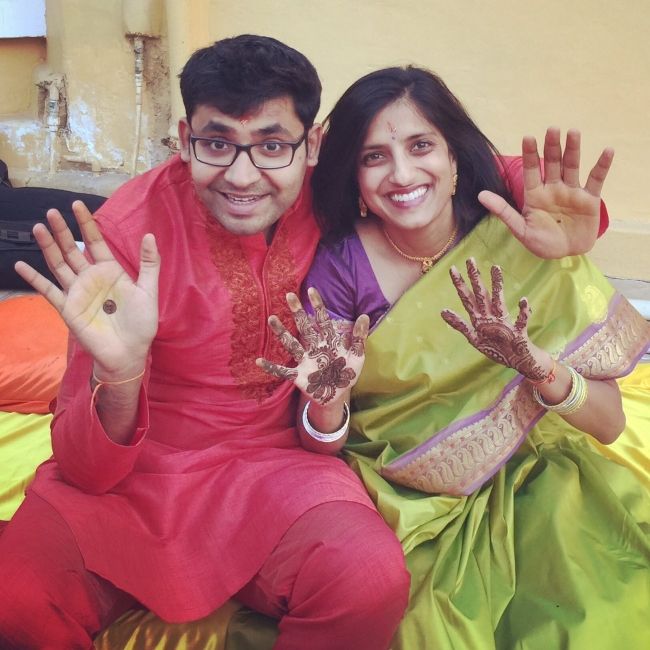 Parag and Vineeta Agarwala seen during their wedding preparations in January 2016